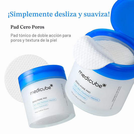 Medicube Zero Pore Pad – Almohadillas Exfoliantes para Minimizar Poros