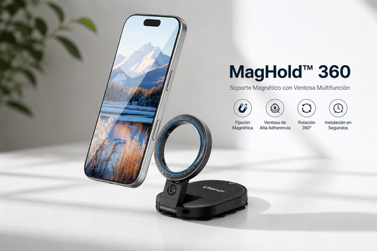 MagHold™ 360 — Soporte Magnético de Ventosa