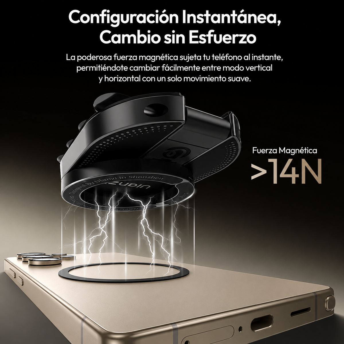 MagHold™ 360 — Soporte Magnético de Ventosa