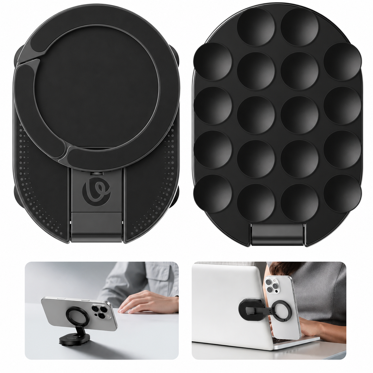 MagHold™ 360 — Soporte Magnético de Ventosa