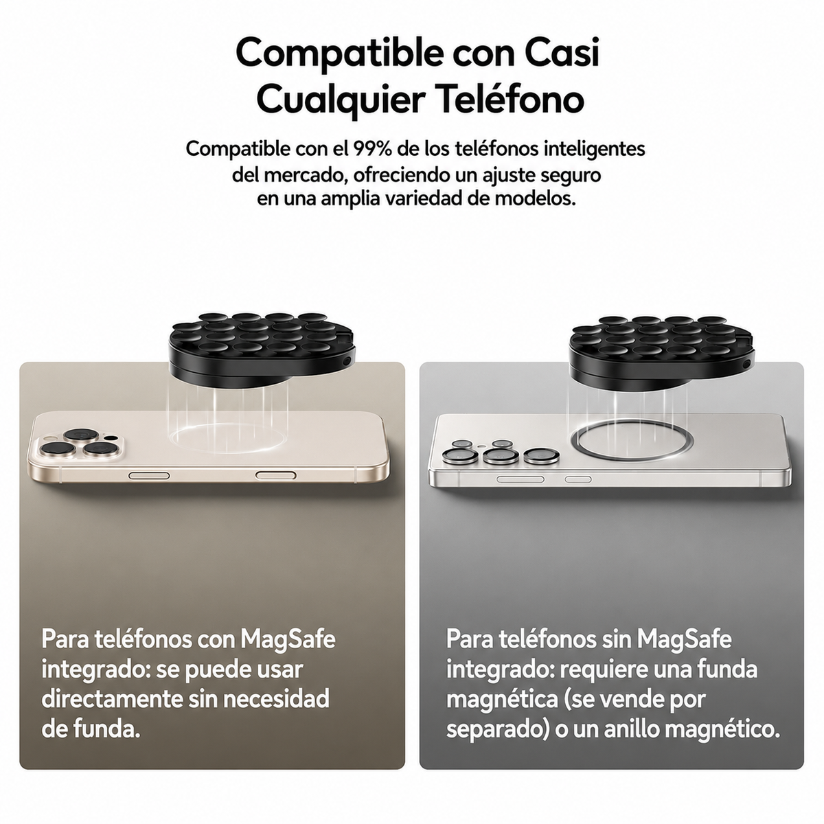 MagHold™ 360 — Soporte Magnético de Ventosa
