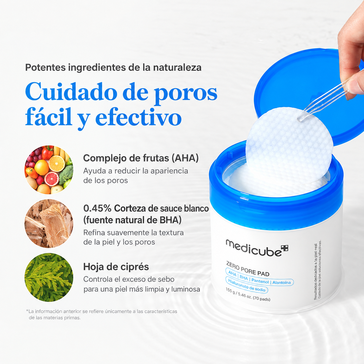 Medicube Zero Pore Pad – Almohadillas Exfoliantes para Minimizar Poros